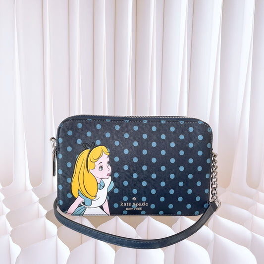 Disney x Kate Spade New York Alice in Wonderland Wallet On Chain Crossbody Bag