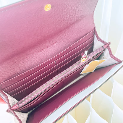 Michael Kors Fulton Pebbled Leather Flap Continental Wallet