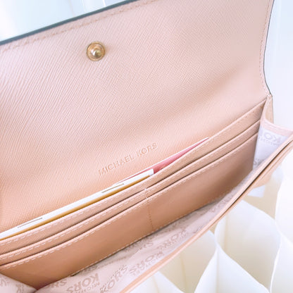 Michael Kors Slim Flat Jet Set Travel Leather Wallet