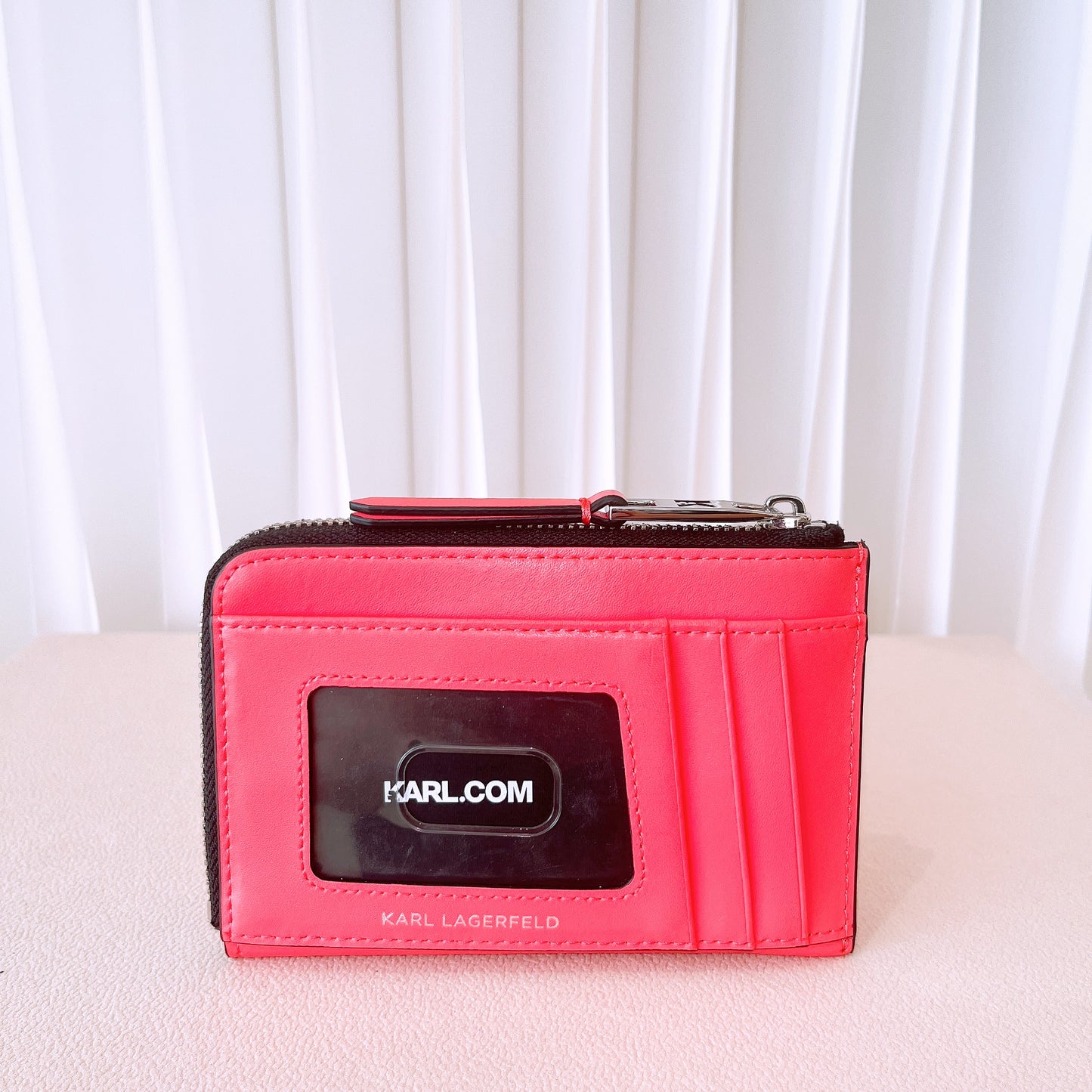 Karl Lagerfeld k/karl seven logo-embossed zip purse