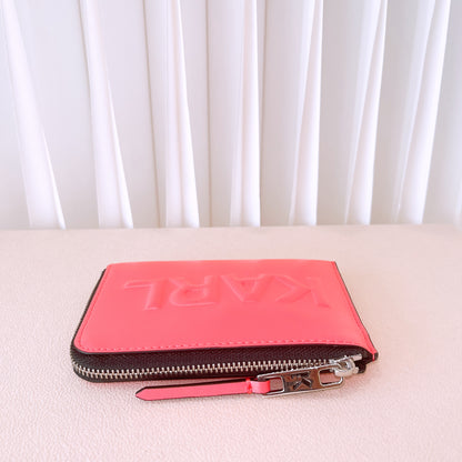 Karl Lagerfeld k/karl seven logo-embossed zip purse