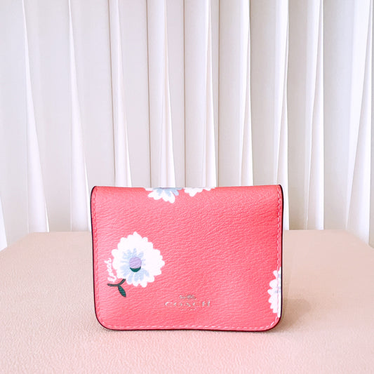 Coach Daisy Card Case In Bubblegum Multi