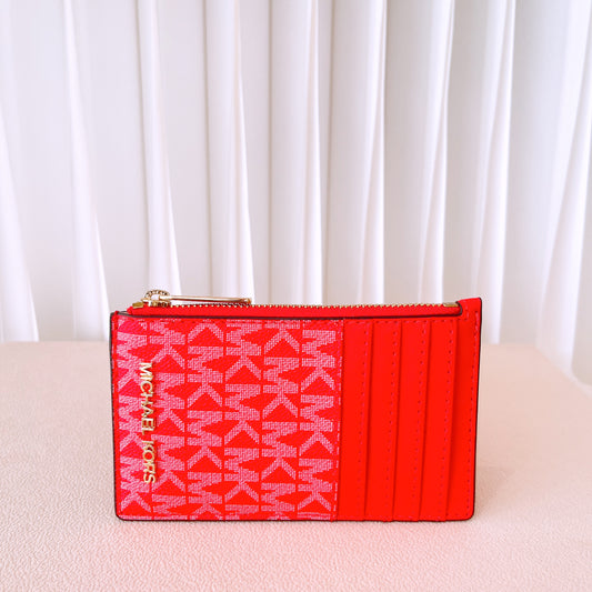 Michael Kors Jet Set Travel Card Case in Dark Sangria