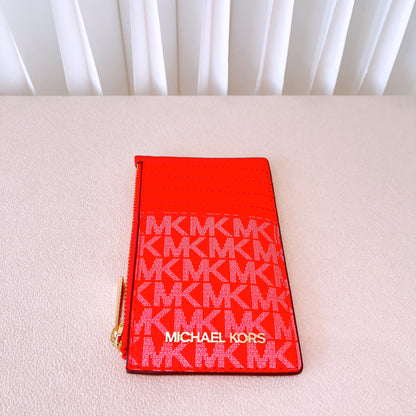 Michael Kors Jet Set Travel Card Case in Dark Sangria
