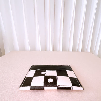 Coach Slim Id Card Case With Checkerboard Print