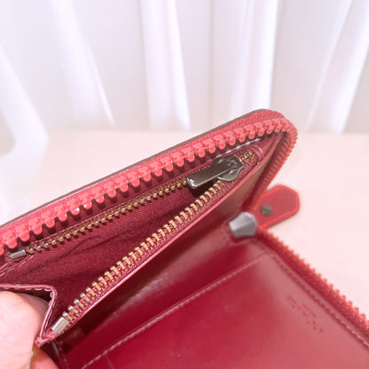 Coach Small Zip Around Wallet With Horse And Carriage Print And Rainbow