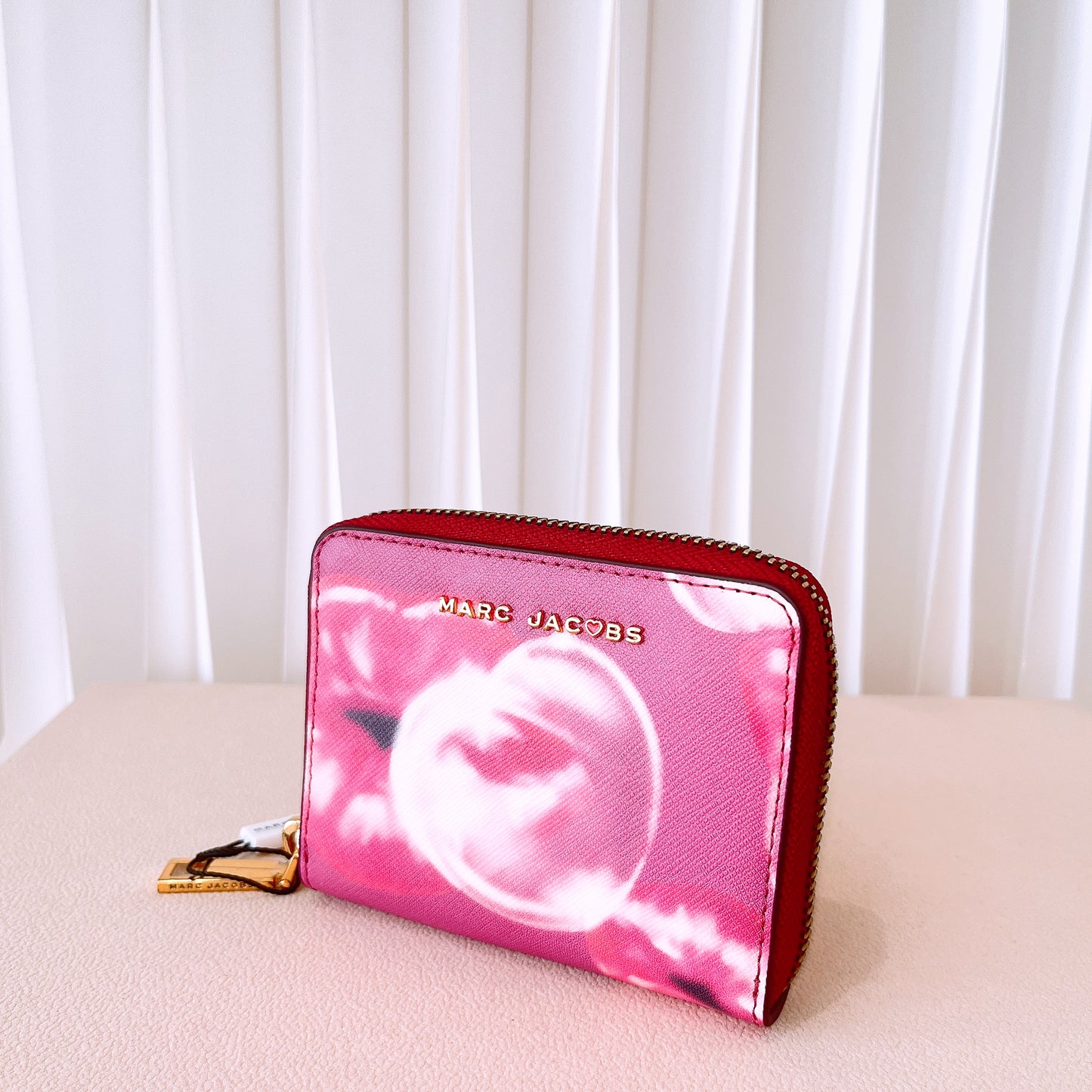Marc Jacobs Dark Lipstick Multi Kiss Card Case Wallet