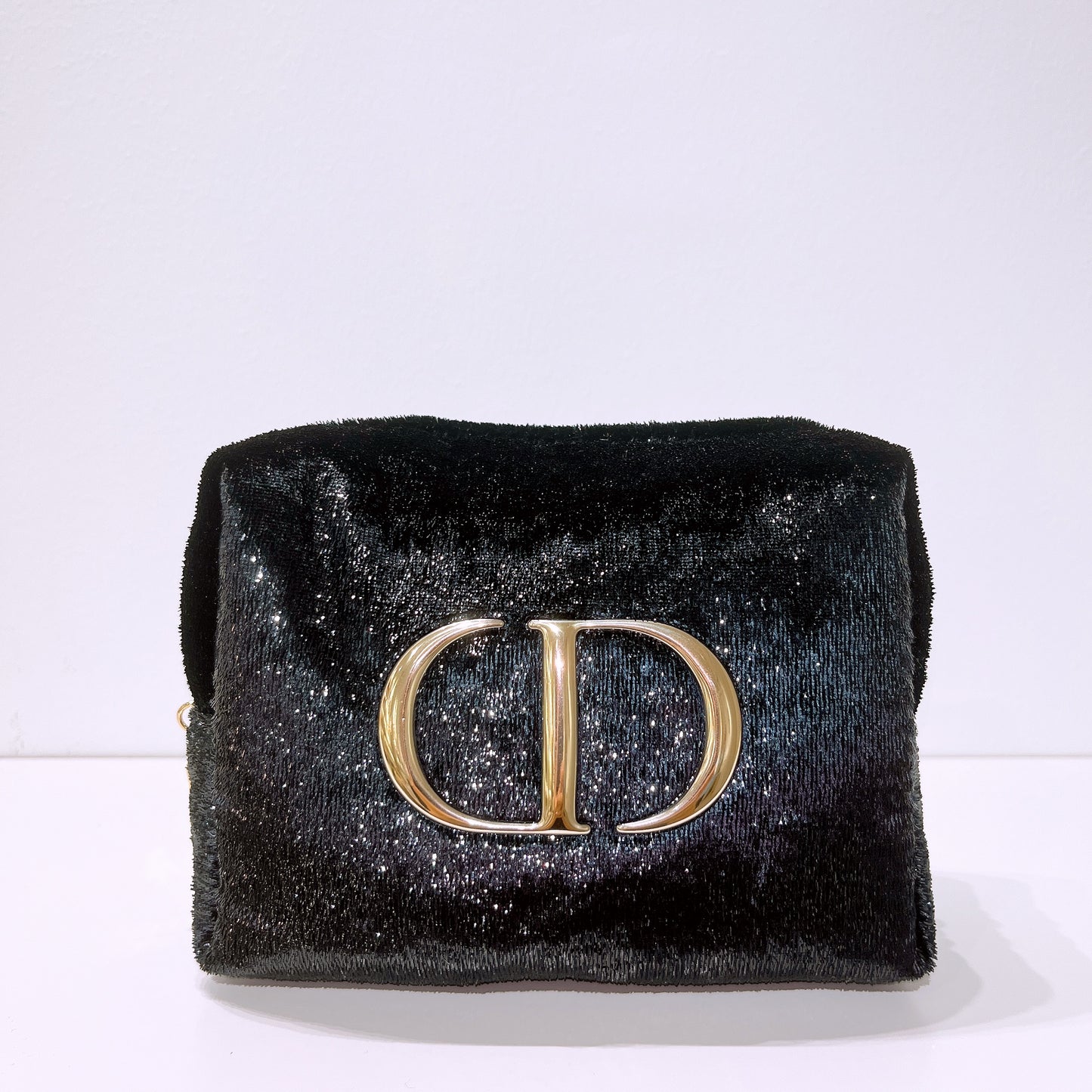 Dior Shiny Glitter Cosmetic Makeup Toiletry Pouch Bag