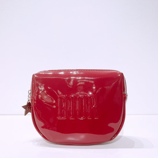 Dior Burgundy Makeup Bag with Star Pull-up