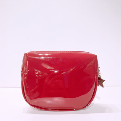 Dior Burgundy Makeup Bag with Star Pull-up