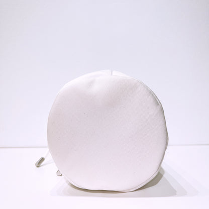 Dior White Drawstring Cosmetic Bag