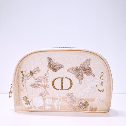 Dior Embroidered Makeup Bag Pouch