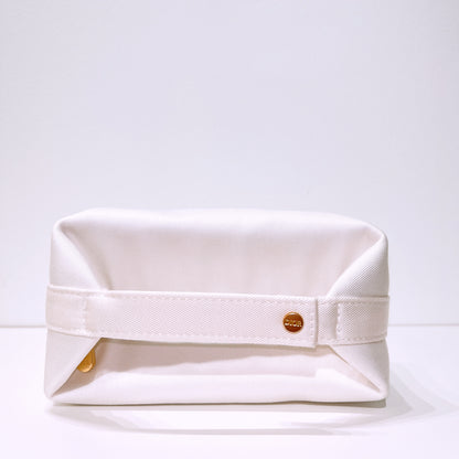 Dior Beauty White Twill Cosmetic Pouch