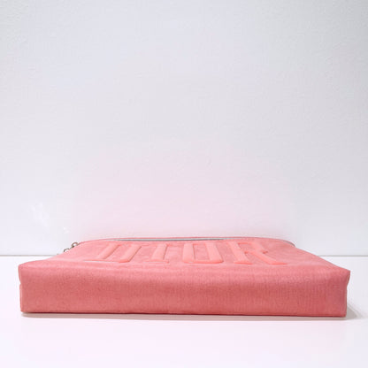 Dior Pink Suede Pouch
