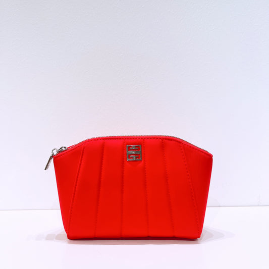 Givenchy Iconic Lipstick Red Pouch Clutch