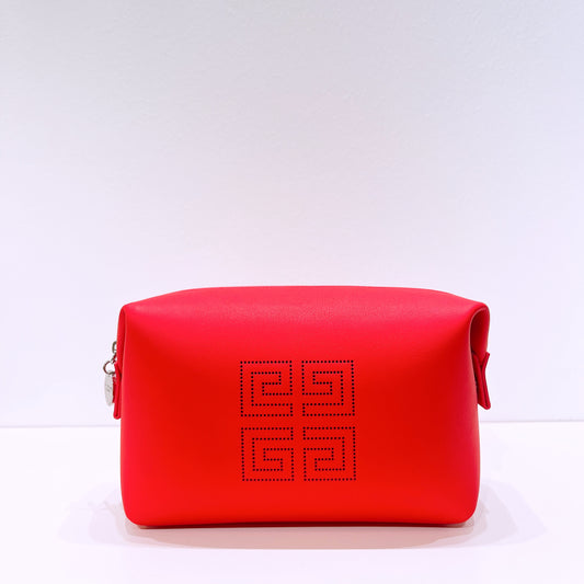 Givenchy Parfums Red PU Leather Makeup Bag