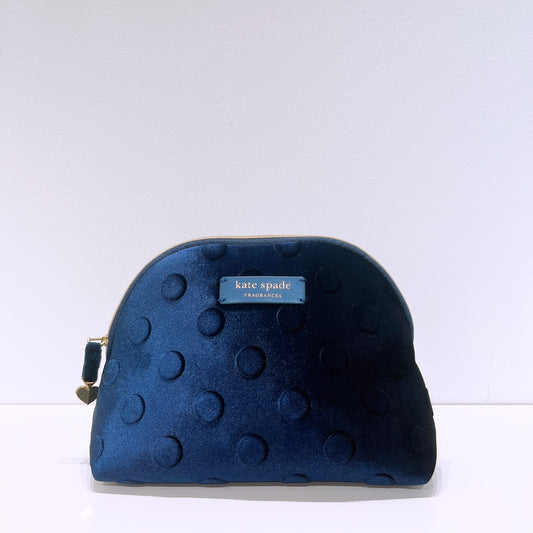 Kate Spade Navy Dot Toiletry Pouch / Makeup Bag
