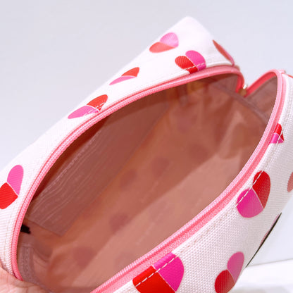 Kate Spade Pink Heart Make Up Bag