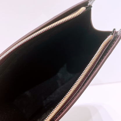 Marc Jacobs Aubergine Faux Patent Leather Makeup Bag