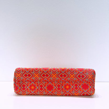 Bvlgari Orange Red Cosmetic Makeup Bag