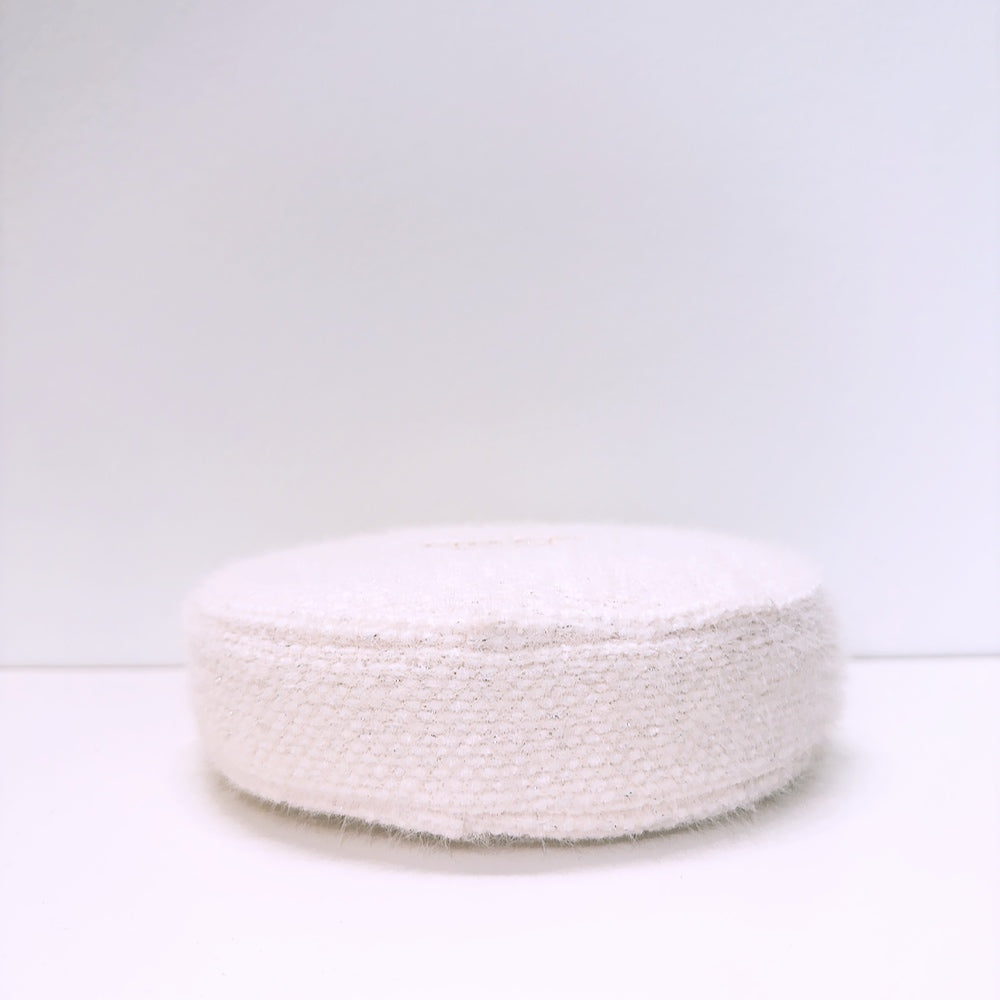 Chanel Beauty White Tweed Makeup Bag Pouch